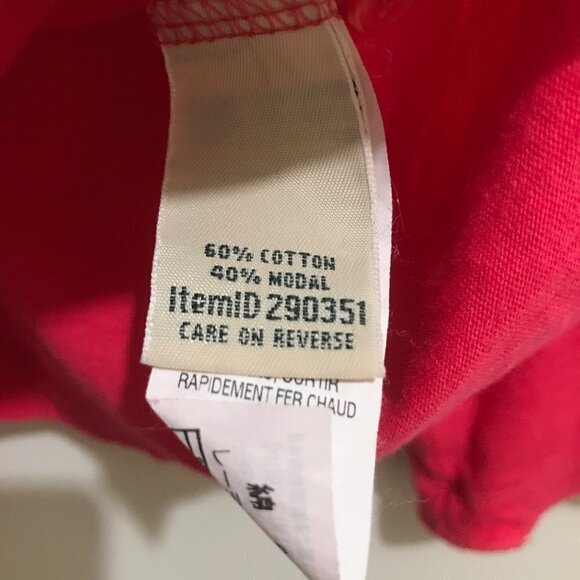 L. L. Bean Hot Pink Long Sleeve Button Down Top - Picture 4 of 4